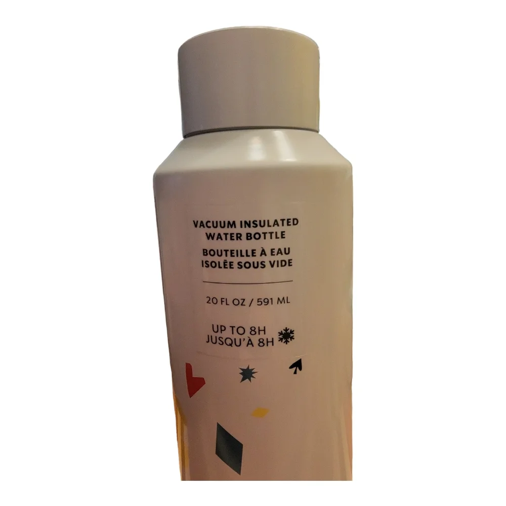 Starbucks Water Bottle Las Vegas 20oz White Excellent Vacuum Insulated Stainless